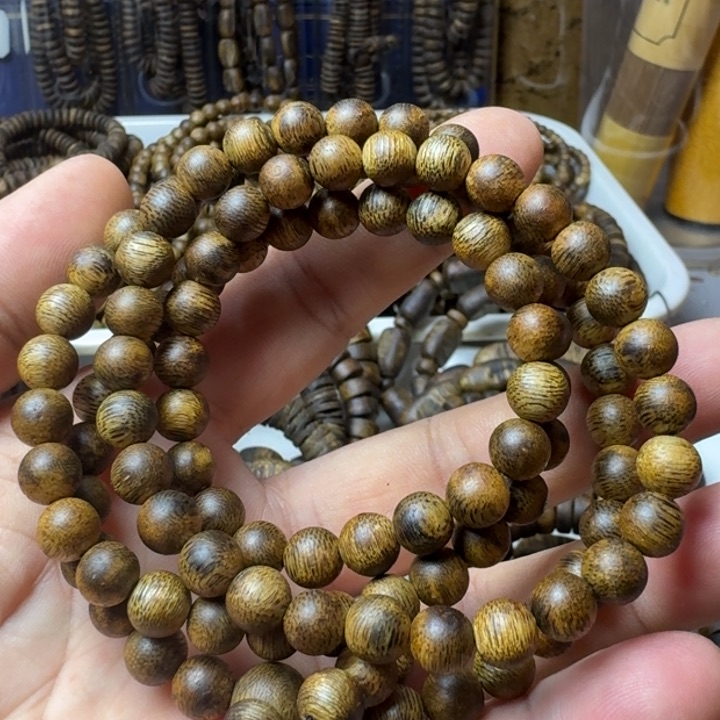 沉香手串乌身手串15克加