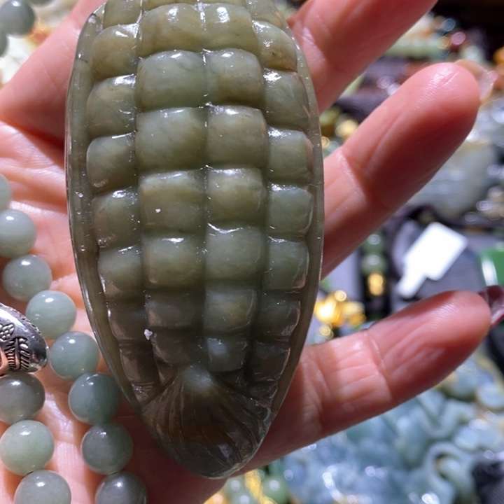 岫玉毛衣链未镶嵌