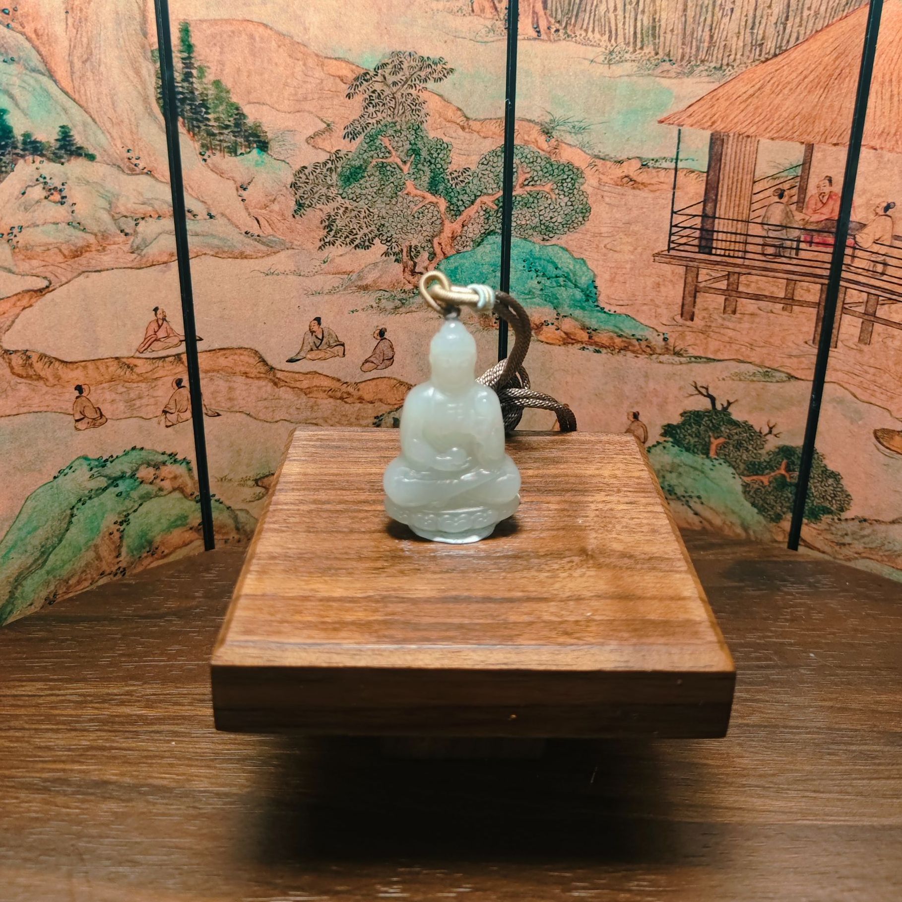 E和田玉阿弥陀佛吊坠（猪、狗）1221