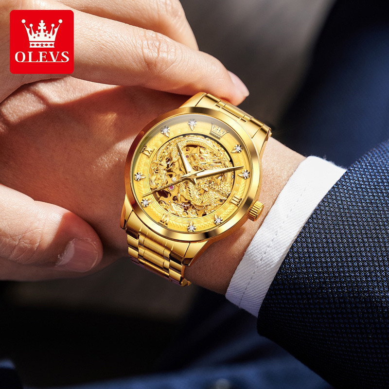 瑞士品牌手表进口机芯全自动机械表防水夜光男士手表男7027