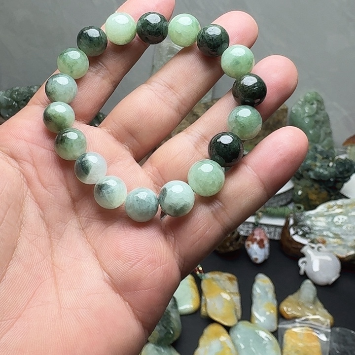 翡翠未镶嵌颈饰翡翠手链