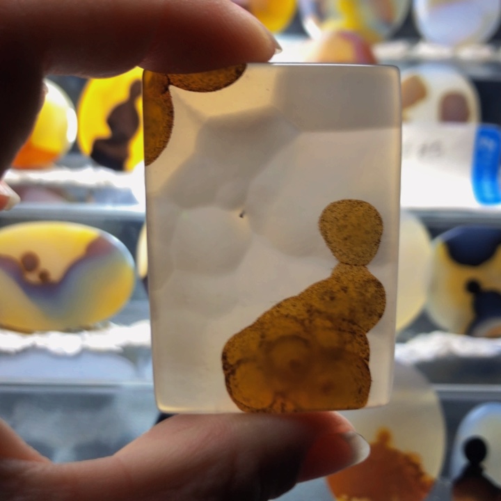 合金玛瑙/玉髓珠宝奇石63有瑕