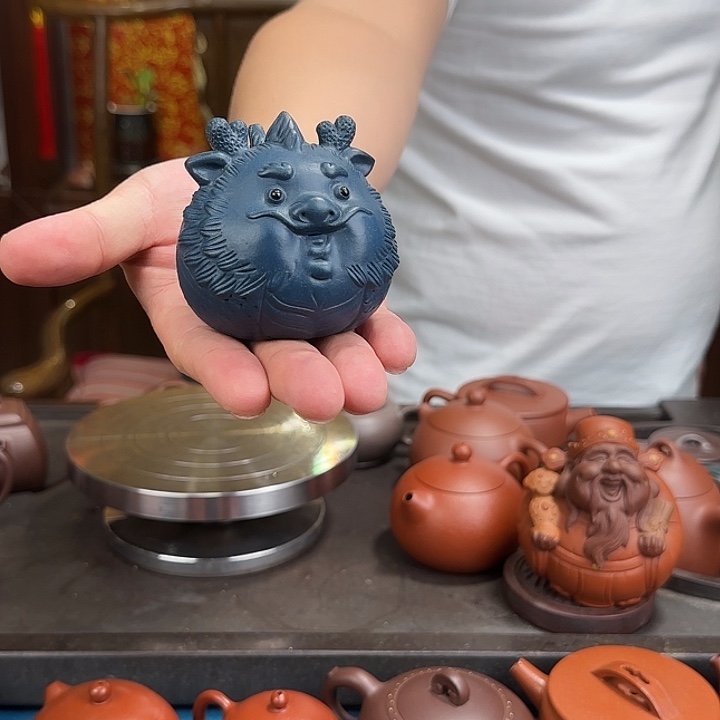 茶壶紫砂奶龙绿泥