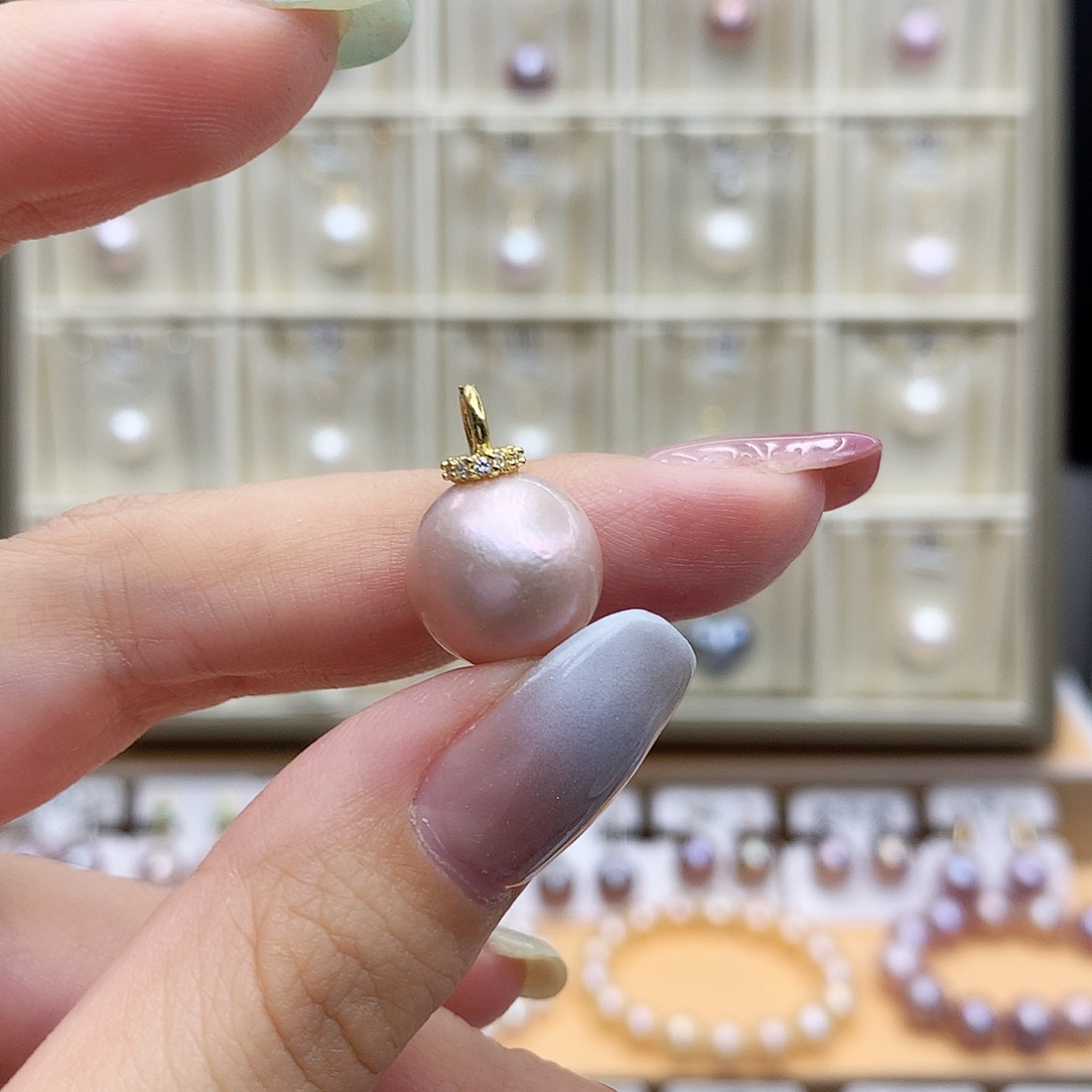 颈饰合金淡水珍珠