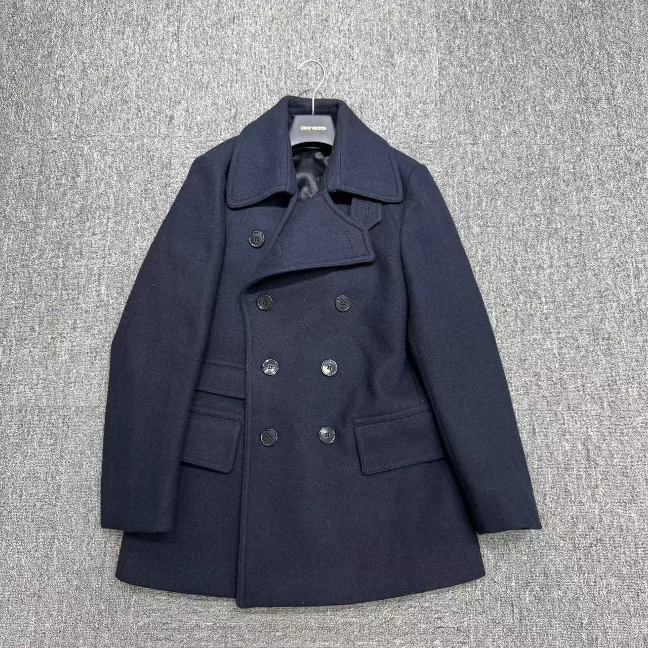 99新 maje DRIES VAN NOTEN 双排扣羊毛大衣/48码/编码15175