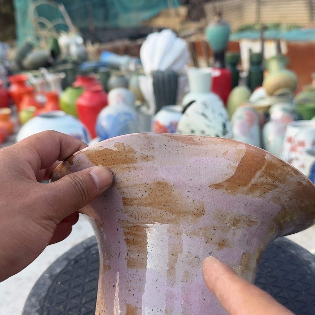 陶瓷微瑕景德镇手工花器