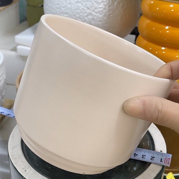 陶盆有孔 瑕疵针孔漏釉介意勿拍外口 14外高12