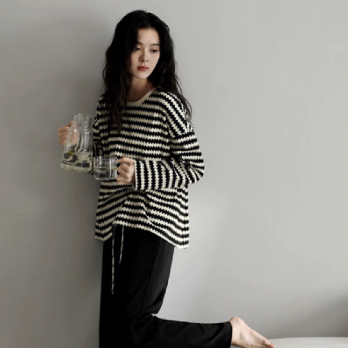 （500-680）品牌睡衣家居服套装长袖长裤