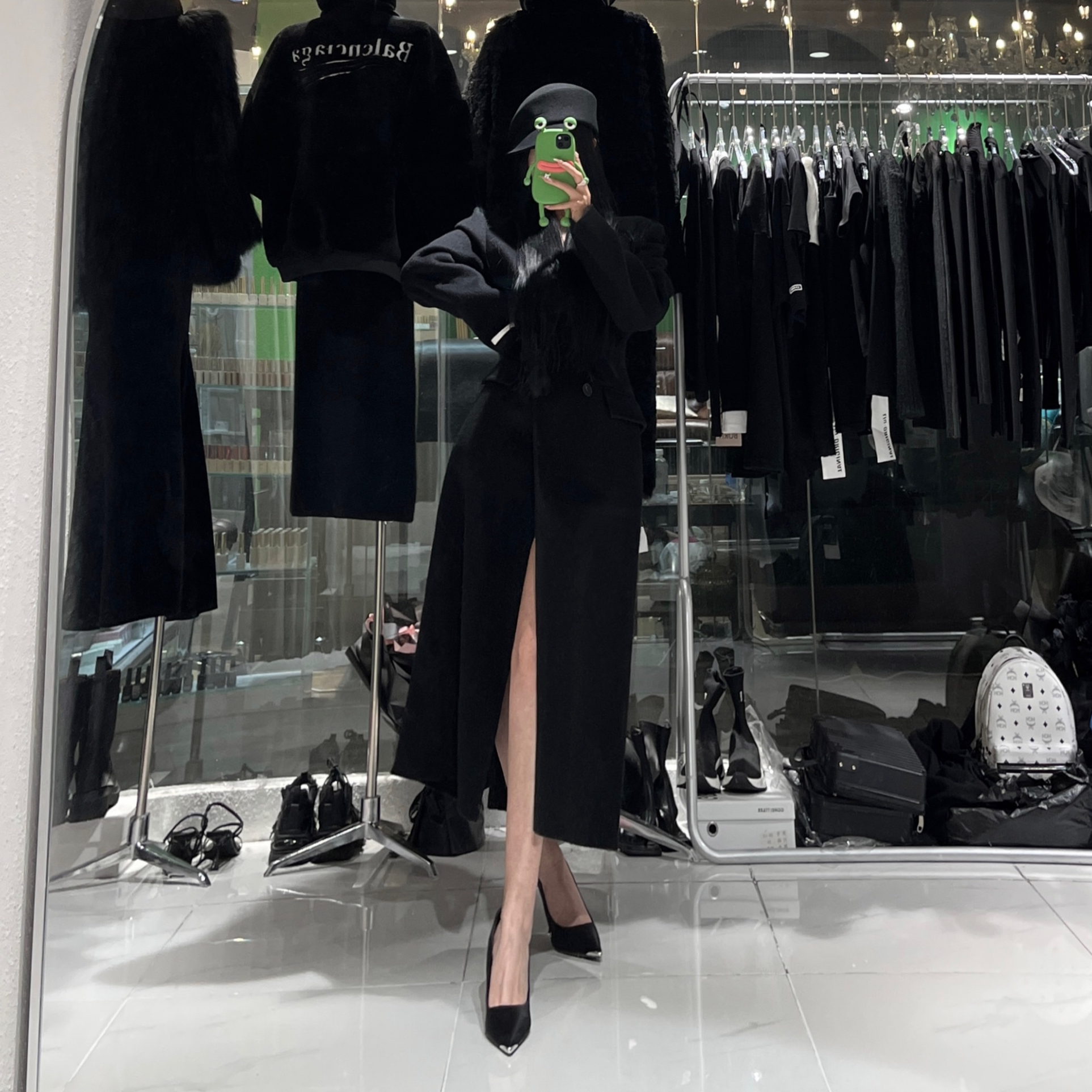 【妞妞家】小众设计师款沙漏型羊毛大衣