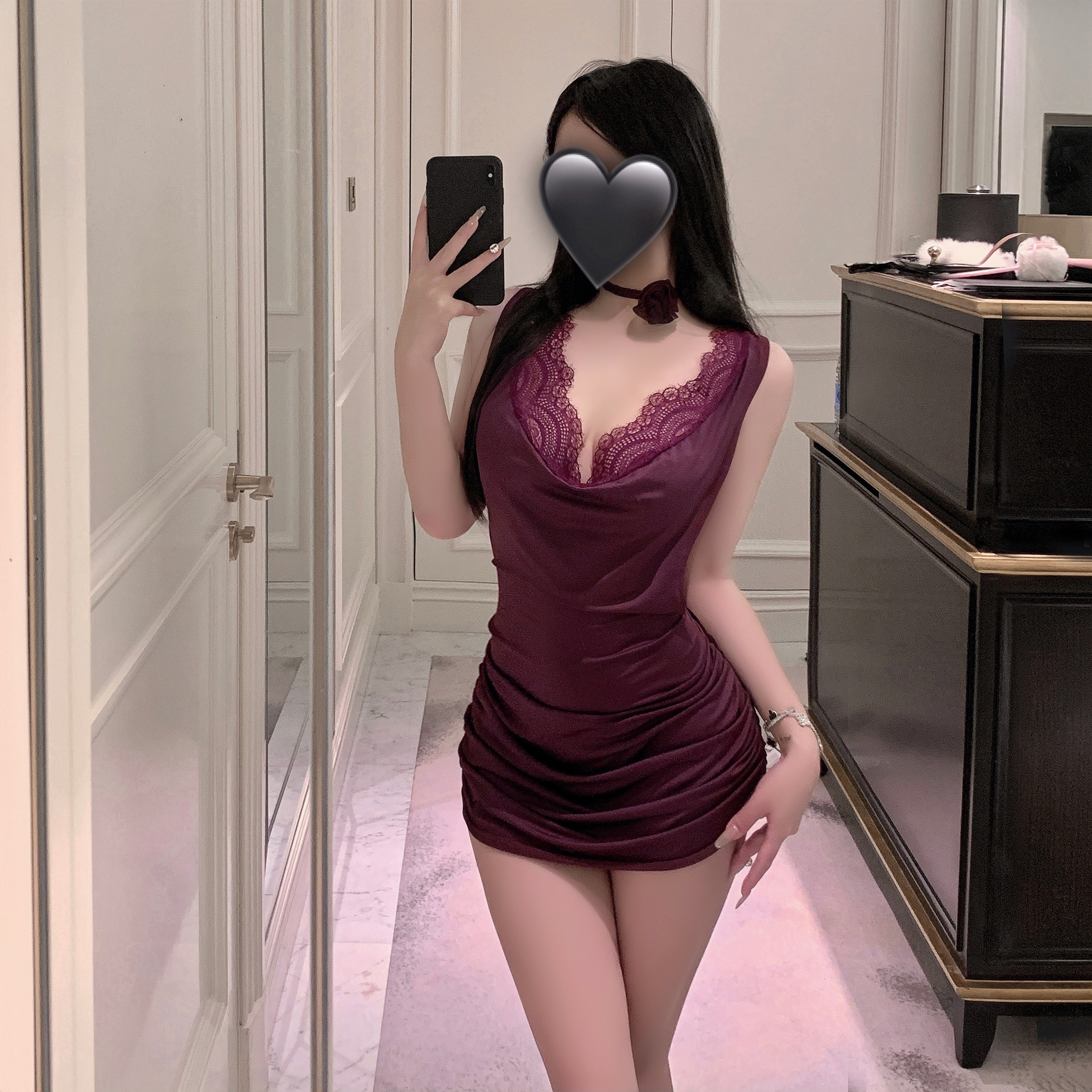 辣妹包臀连衣裙港味复古纯欲吊带裙诱惑短裙露背睡裙