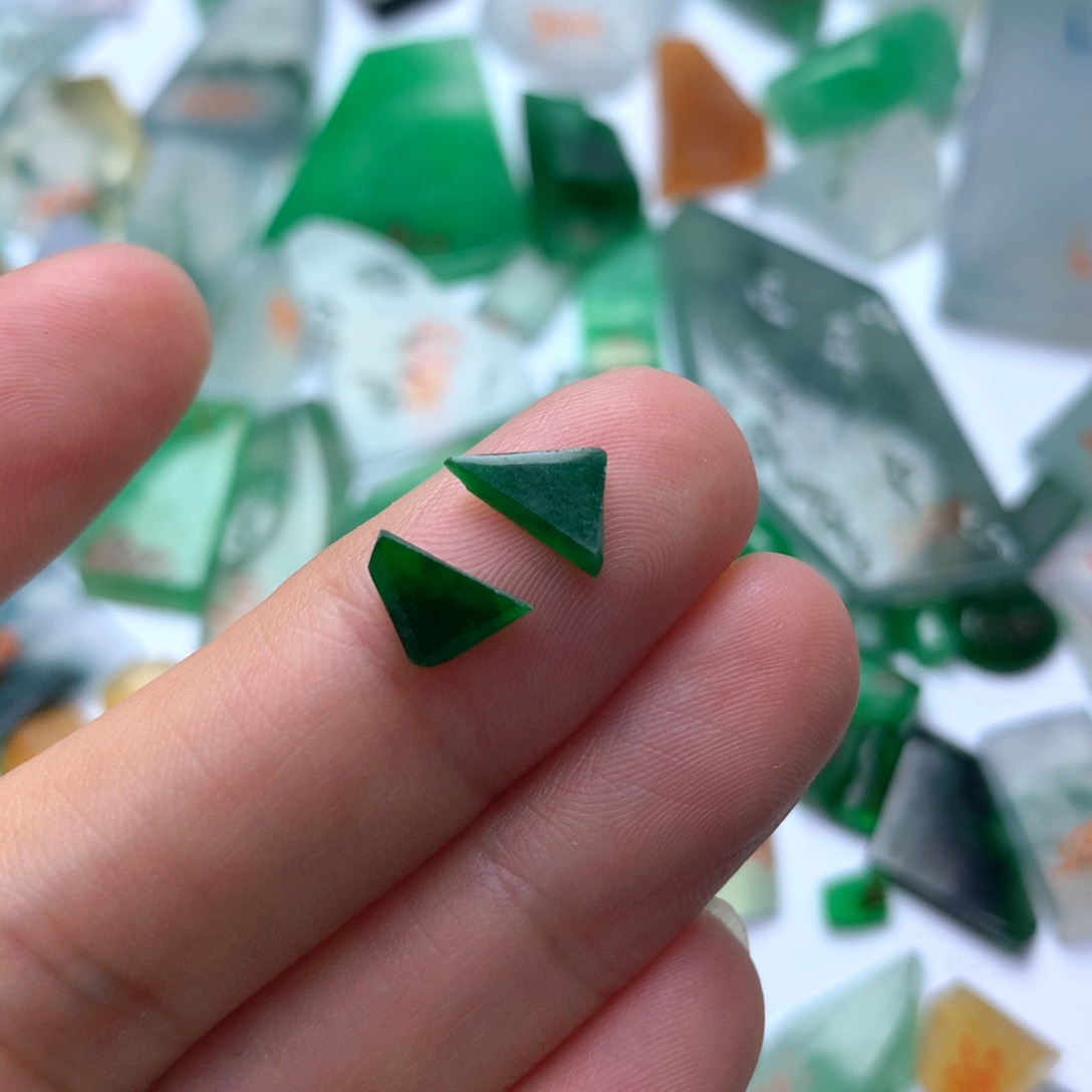 定制翡翠未镶嵌天然缅甸翡翠吊坠挂件