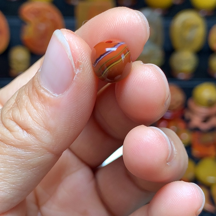 玛瑙/玉髓1未镶嵌行*战国红