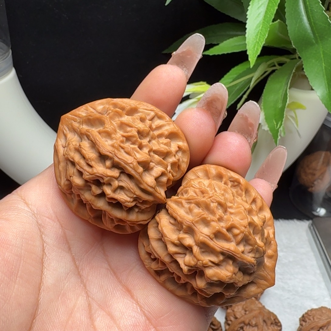 ~***~把件文玩核桃41边肚同尺龙门涧