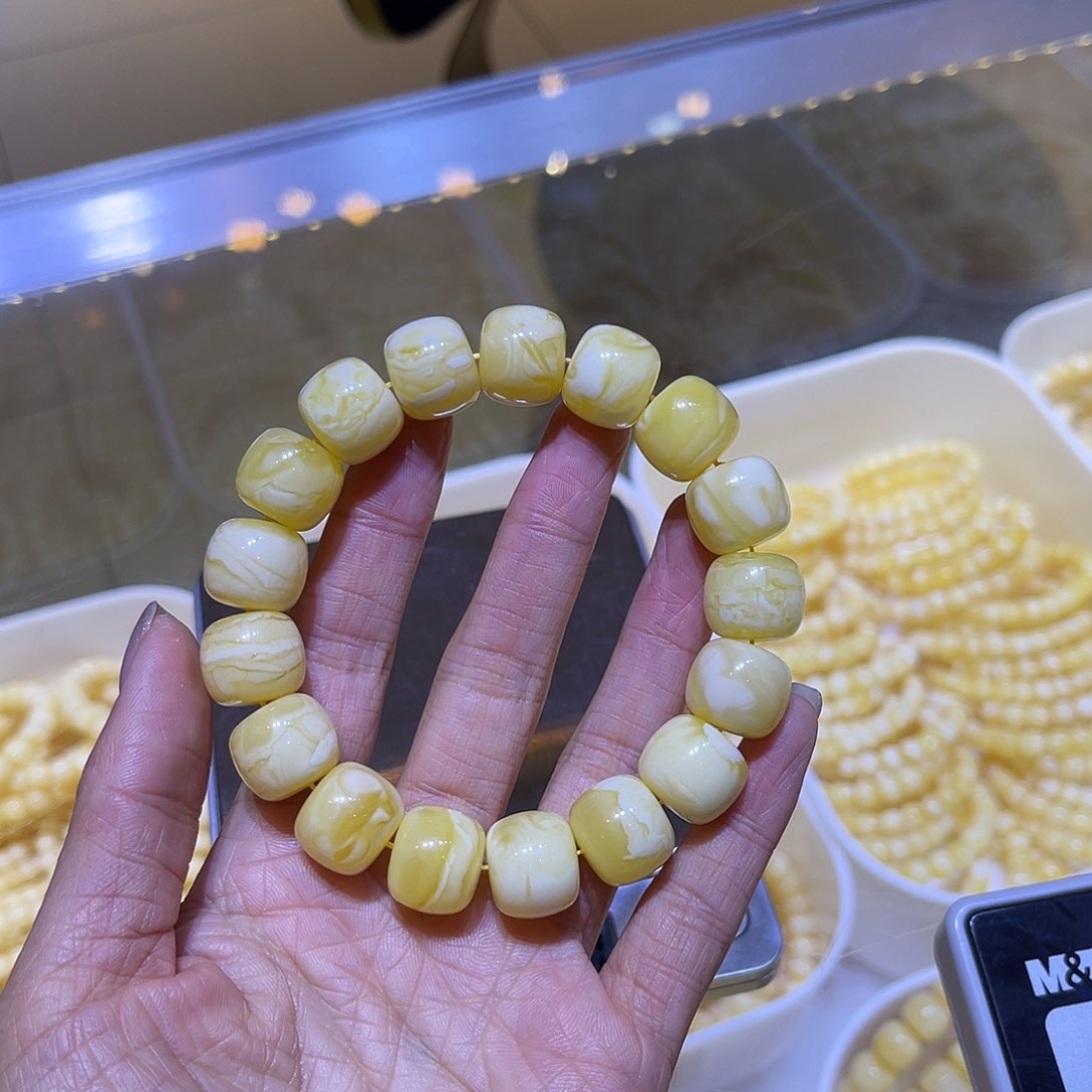 琥珀手链未镶嵌蜜蜡手串