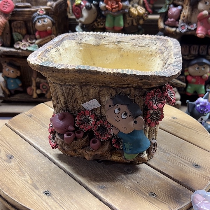 嘻哈多肉花盆百搭