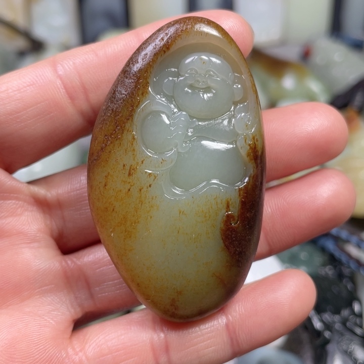 和田玉未镶嵌挂件