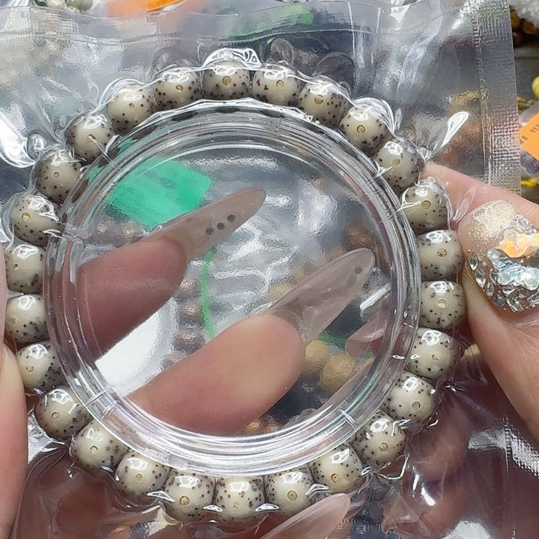 星月菩提手串88殿堂卡姿兰灰星月菩提98桶单圈