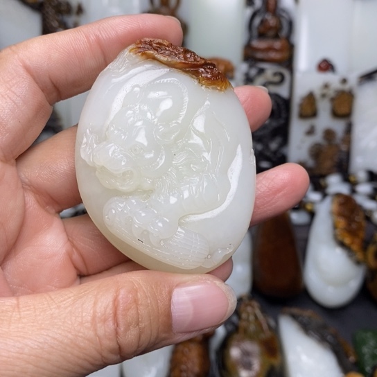 和田玉颈饰未镶嵌沃*