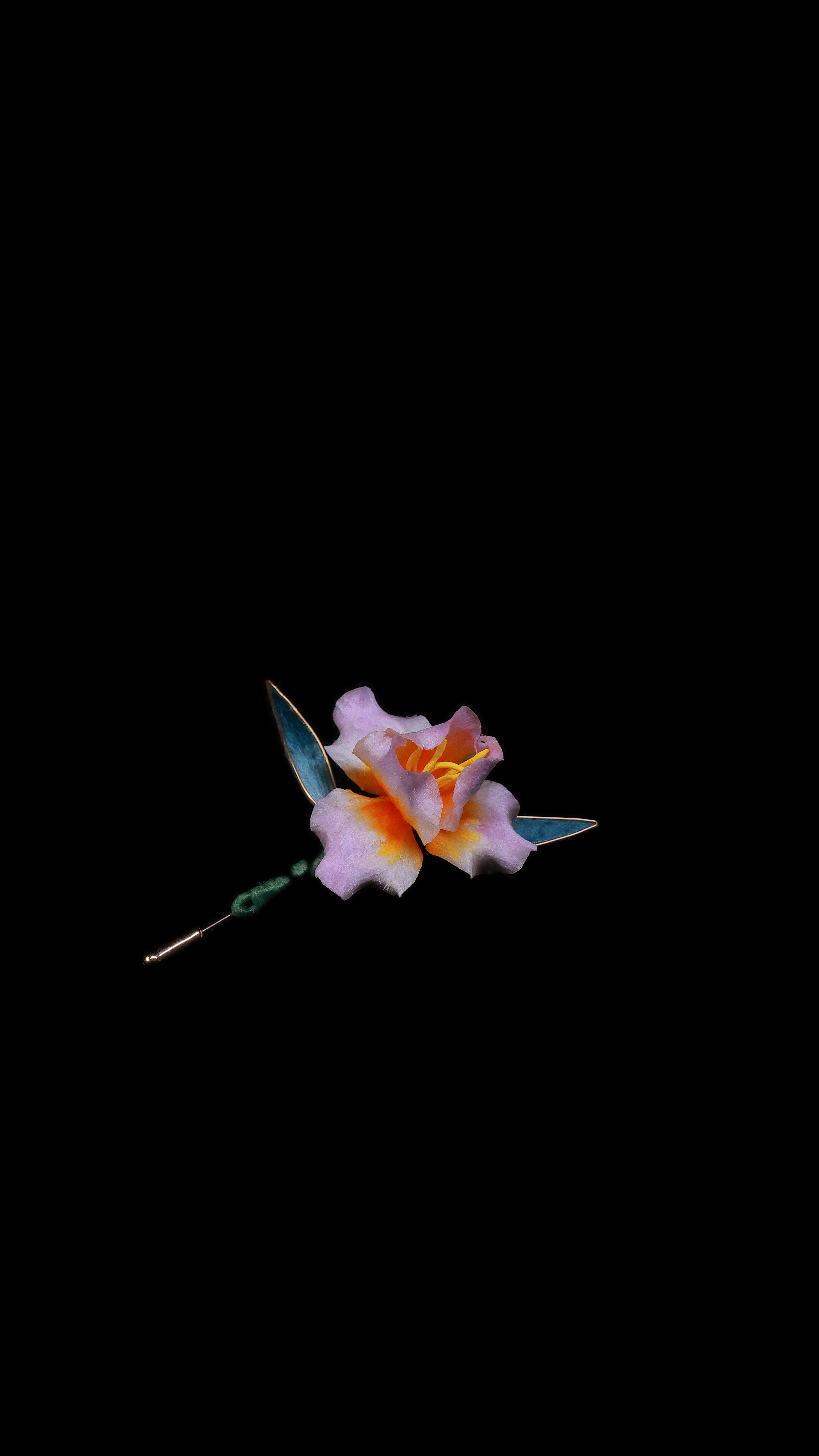 非遗绒花鸢尾耳饰客订款