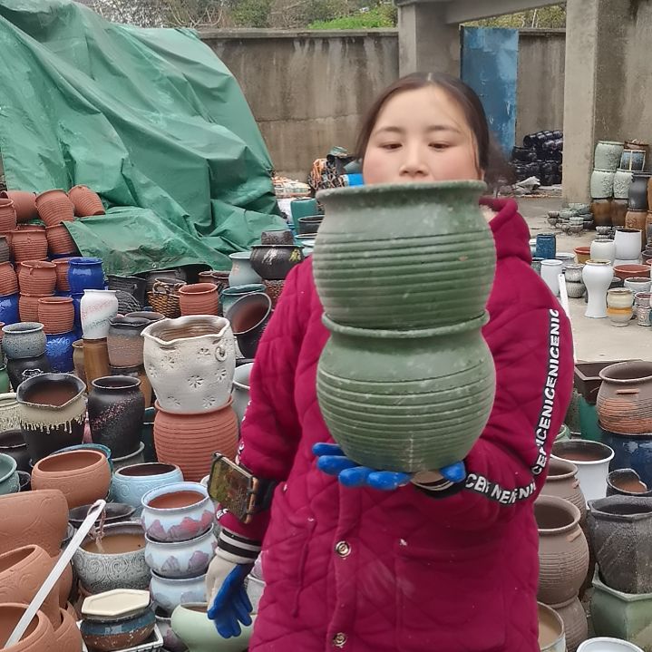 红陶口18高16瑕疵