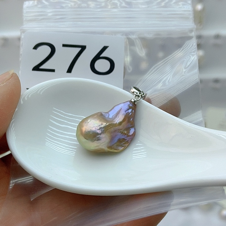 淡水珍珠颈饰银S925镶嵌