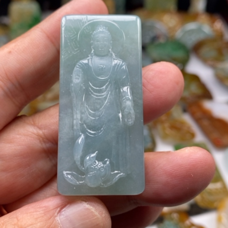 【闪购商品】翡翠颈饰未镶嵌缅甸翡翠A货吊坠