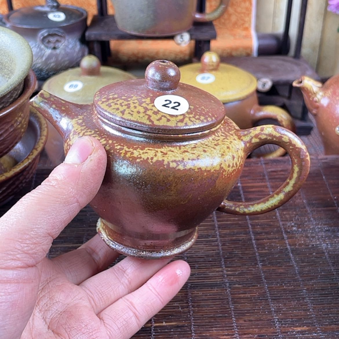 【闪购商品】旭**升柴烧茶壶200毫升左右微瑕福利