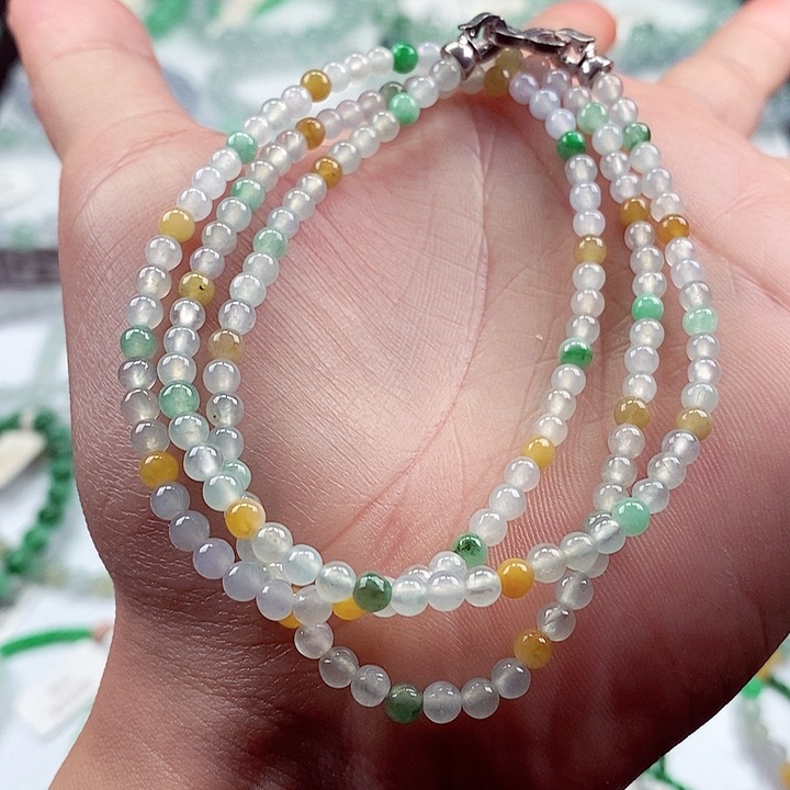 翡翠手链未镶嵌卡3+