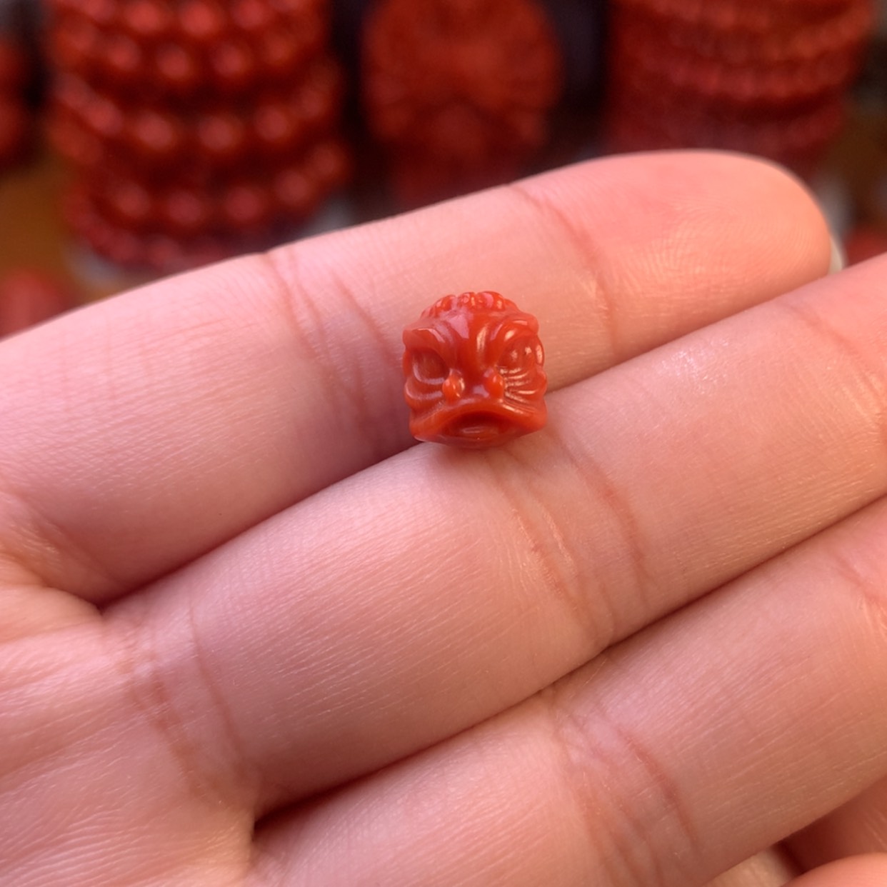 【闪购商品】未镶嵌川料瓦西醒狮8尺寸南红玛瑙