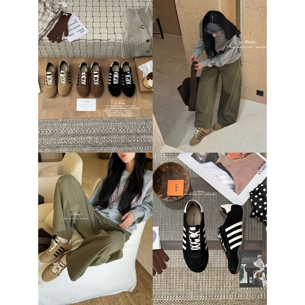 爱唯依（F）-破产女孩-主推款四条杠！牛皮运动鞋（XZmg526#）爱唯依