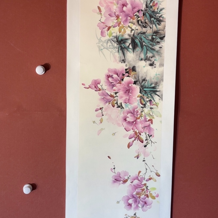 国画听兰老师花鸟