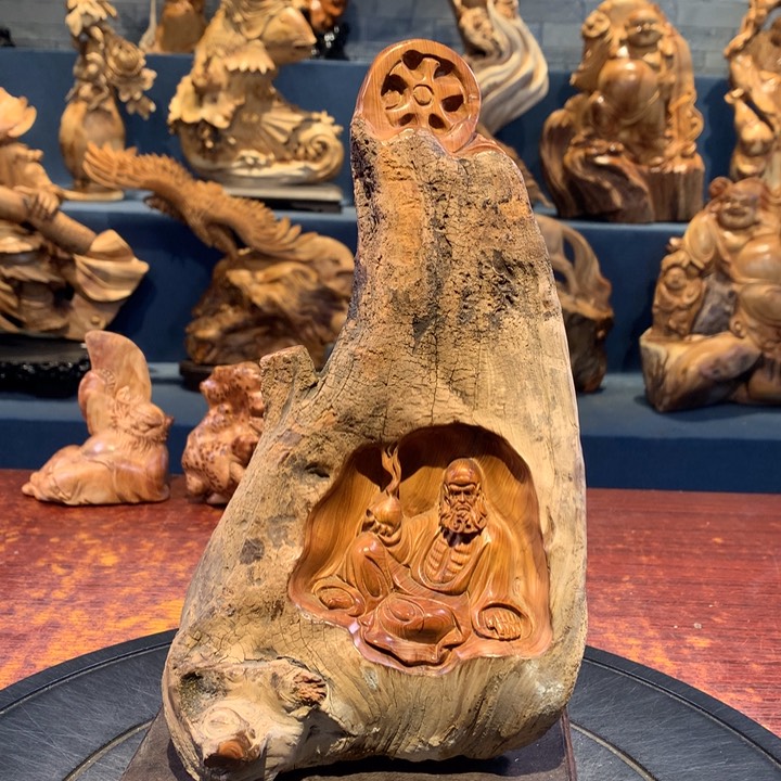 柏木（崖柏）根雕摆件