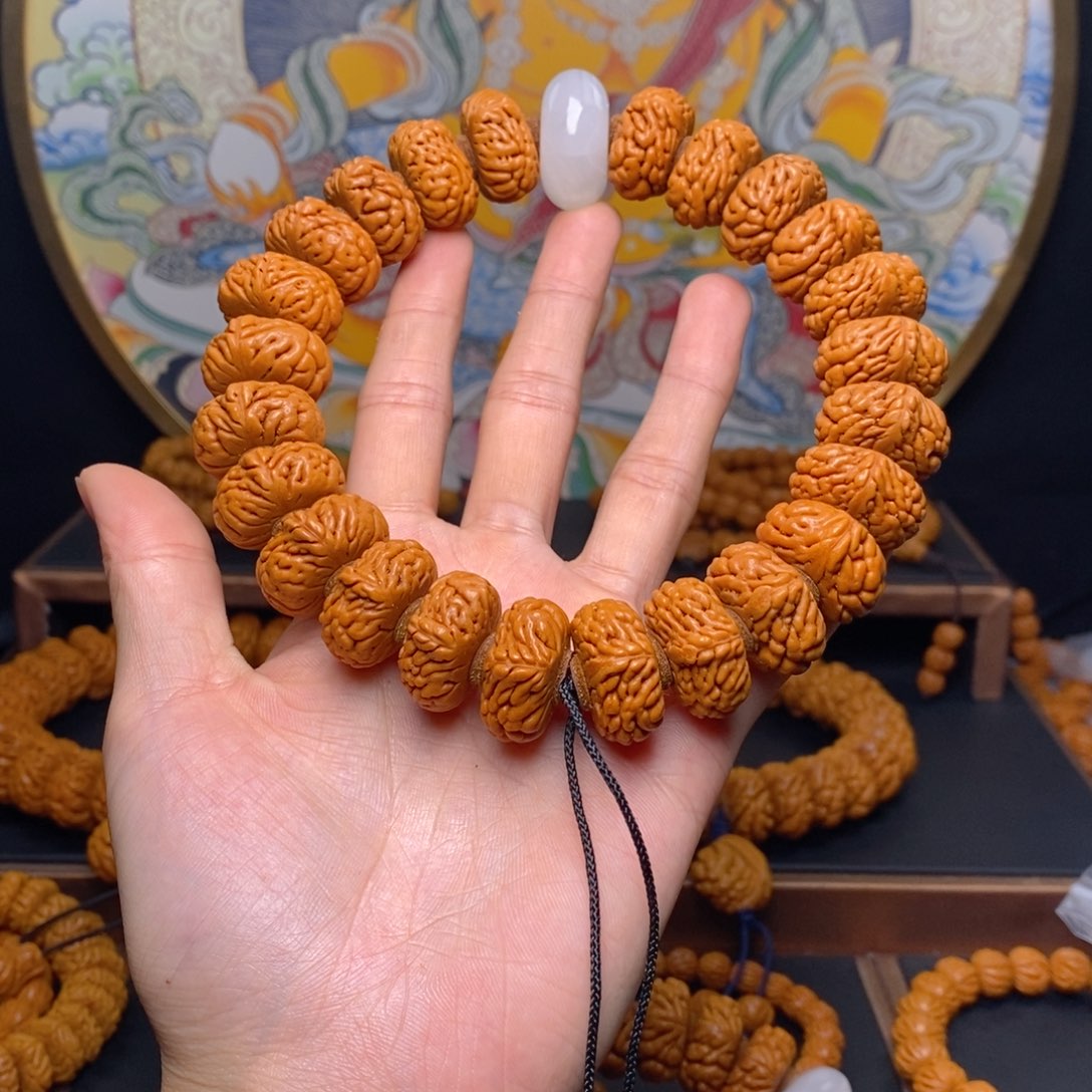 手串桃核龙纹桃核麒麟