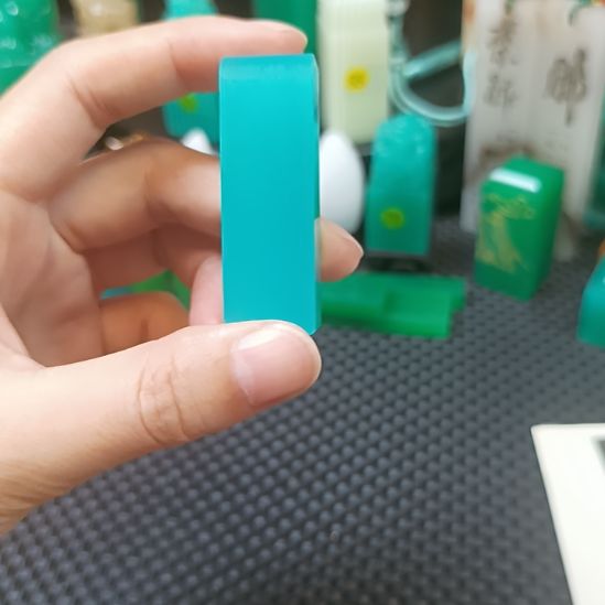 寿山石印石天空蓝素章