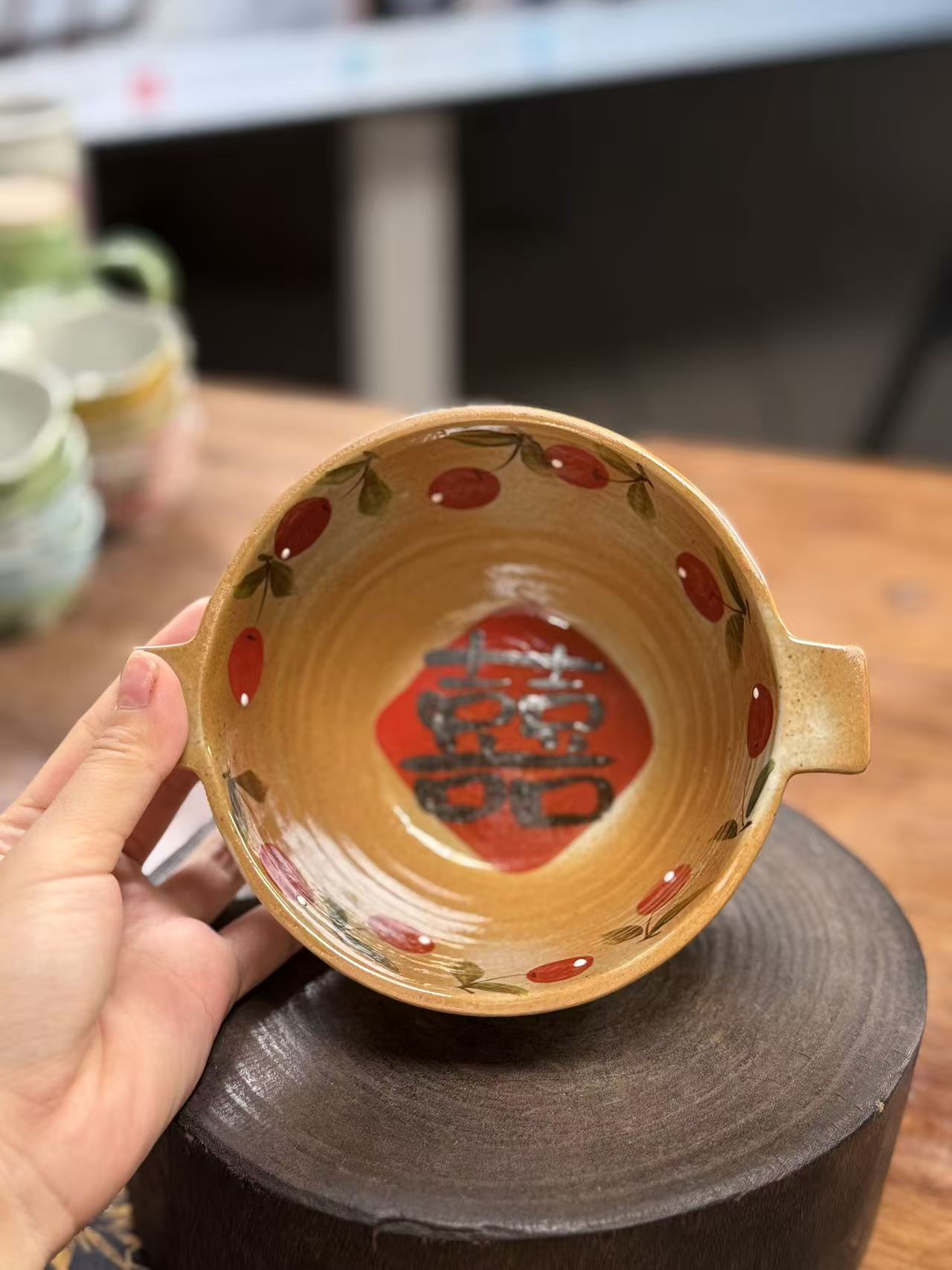 224景德镇高温釉下彩纯手绘陶瓷