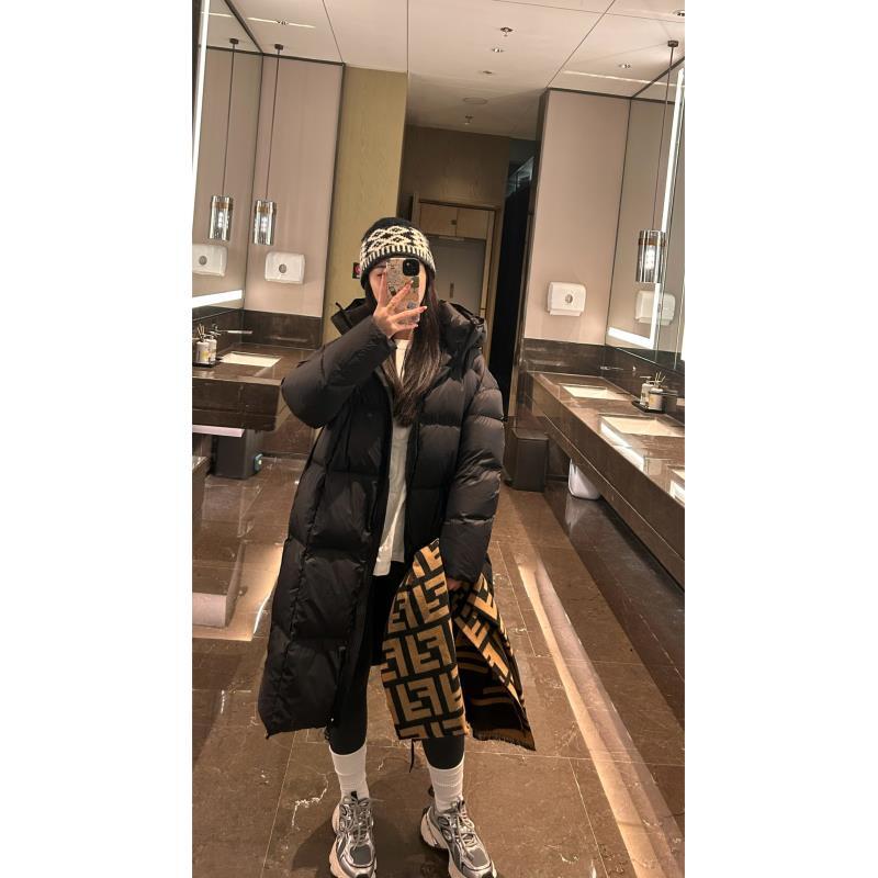 【95白鹅绒】2商场同款 -30°御寒25冬新品显瘦韩版长款连帽羽绒服2