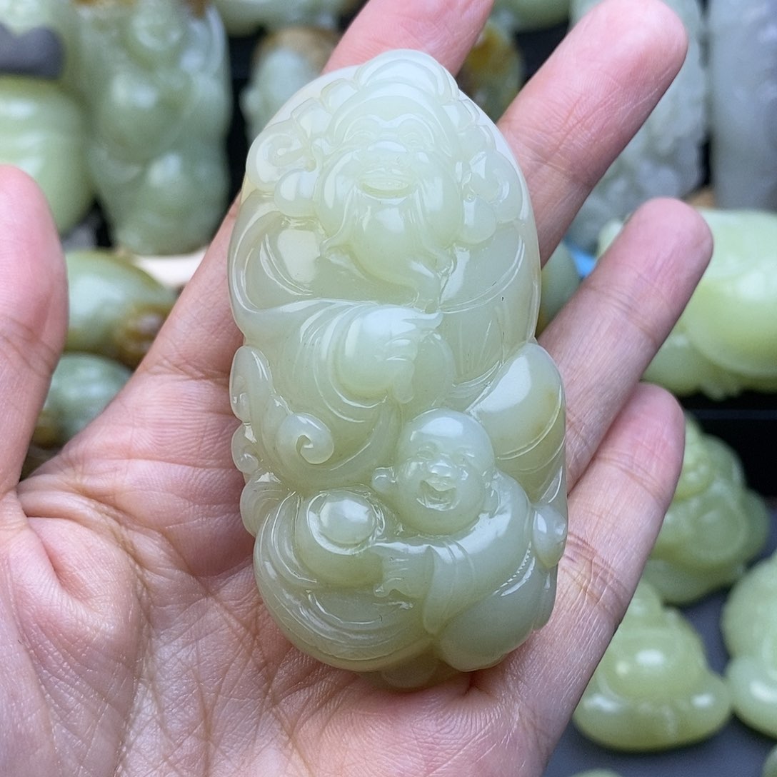 未镶嵌和田玉把件灵****.