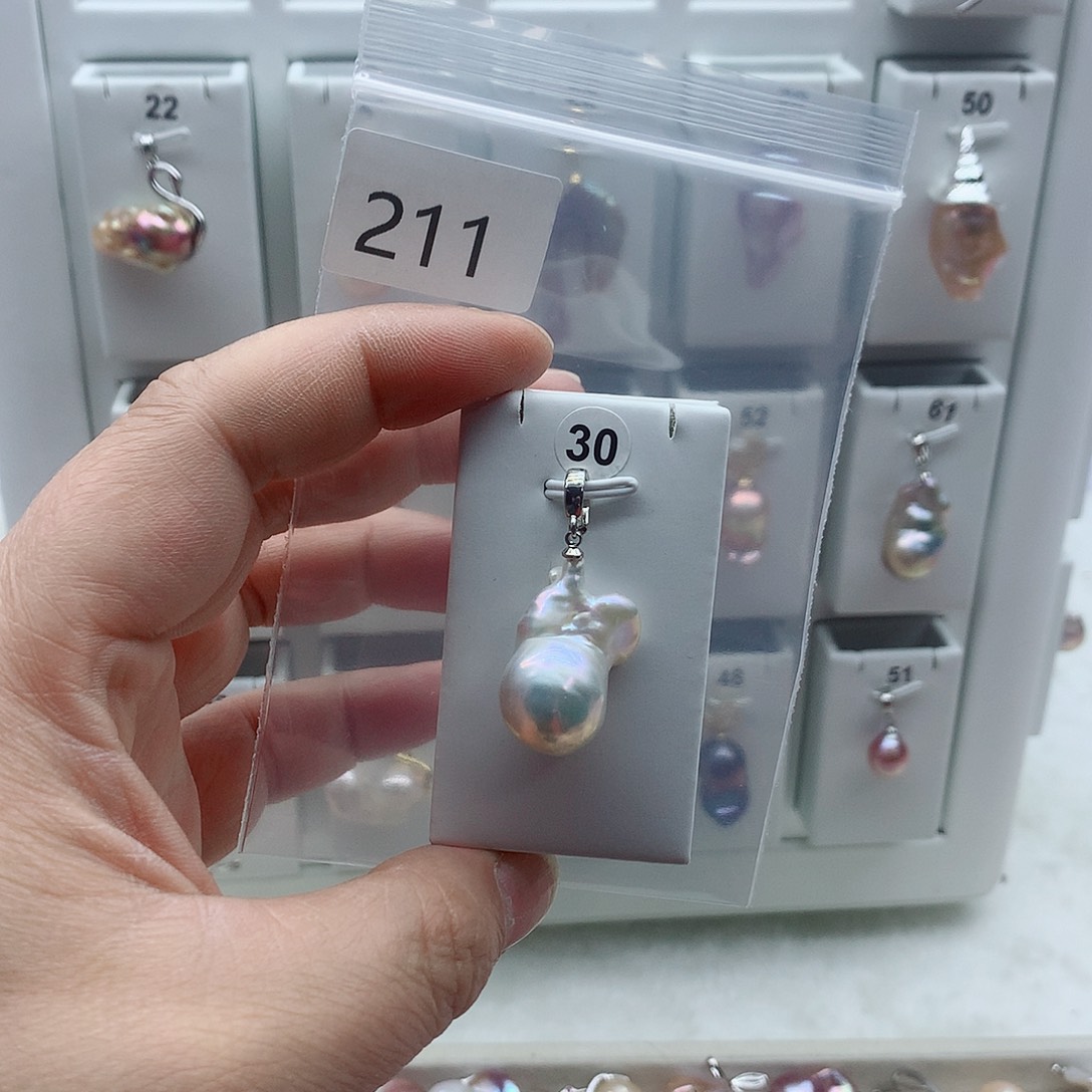 淡水珍珠合金吊坠(不含链)
