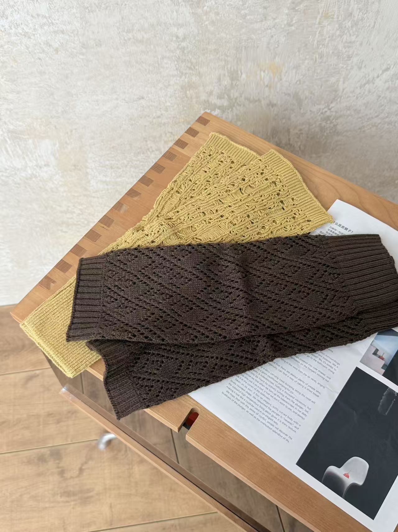 oitmmtio2025秋冬新款羊毛镂空袜套