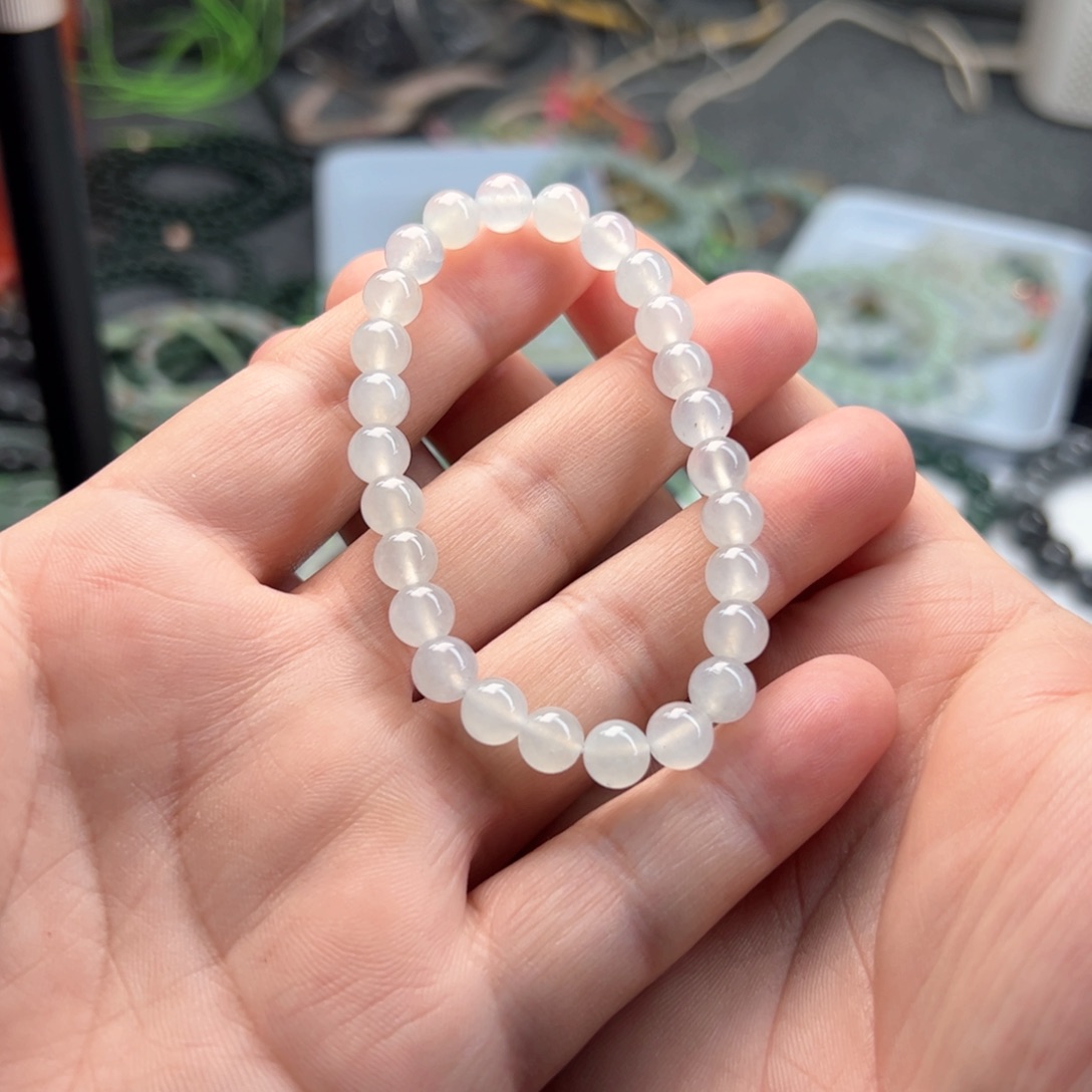 翡翠手链未镶嵌叮**当卡7