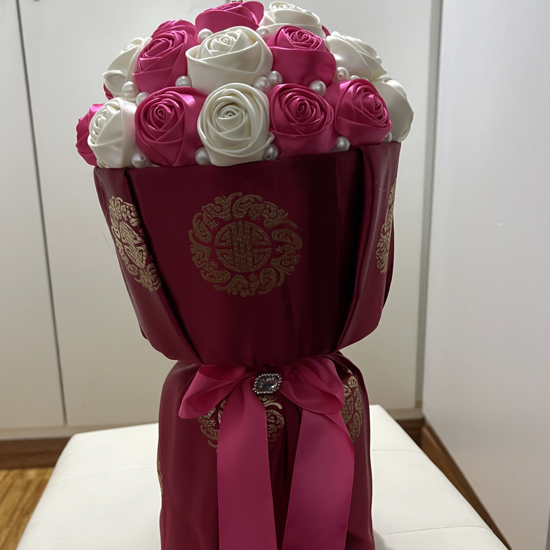 藏式玫瑰花束diy手工材料包非成品制作教程赠送