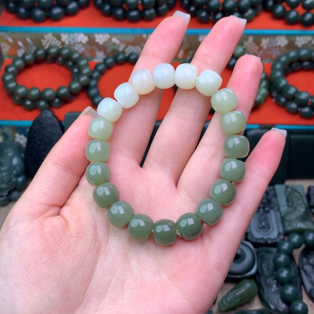 和田玉未镶嵌手链