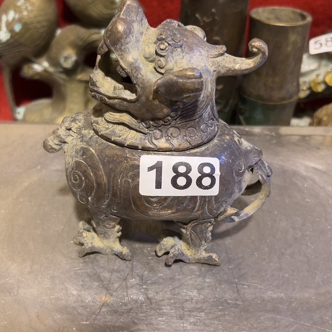 黄铜摆件，文房摆件