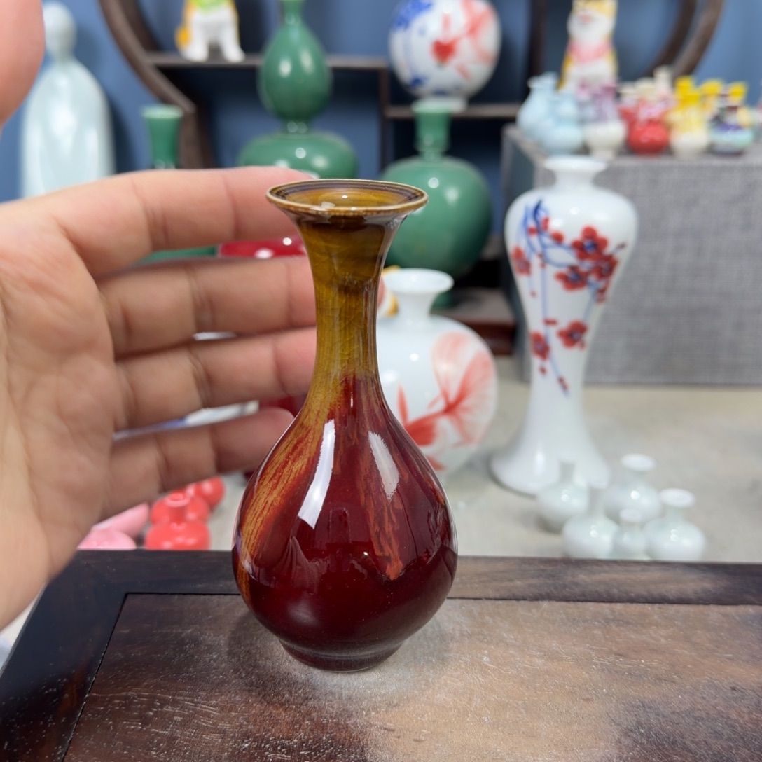 陶瓷手工小花器摆件