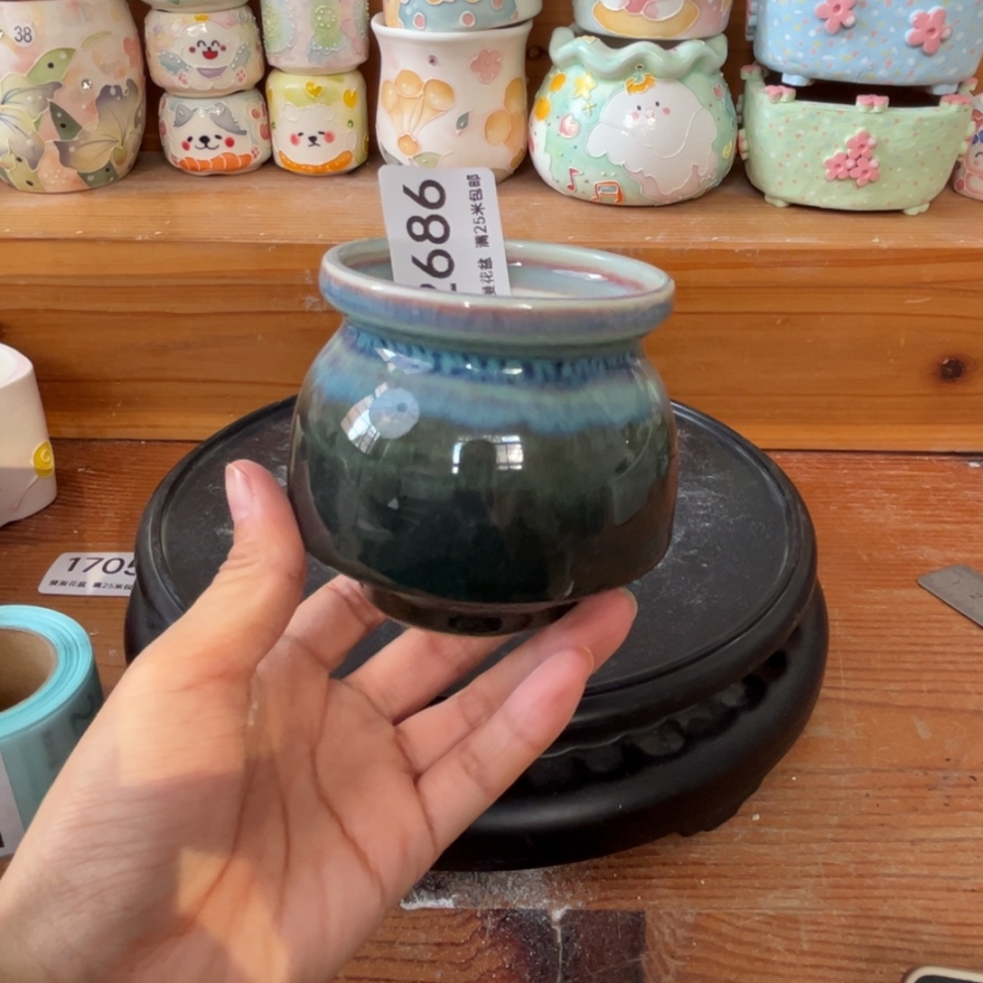 2686 内口6.5景德镇手工制作瑕