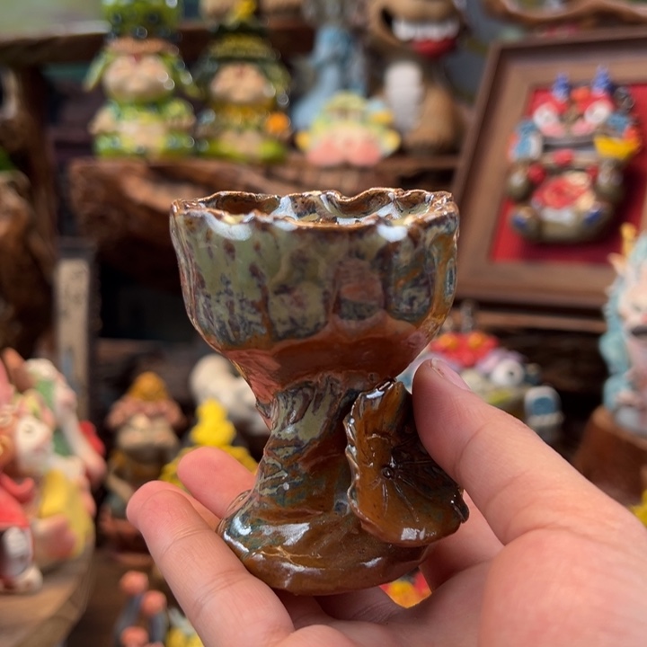 陶摆件小镇青花每日有新品