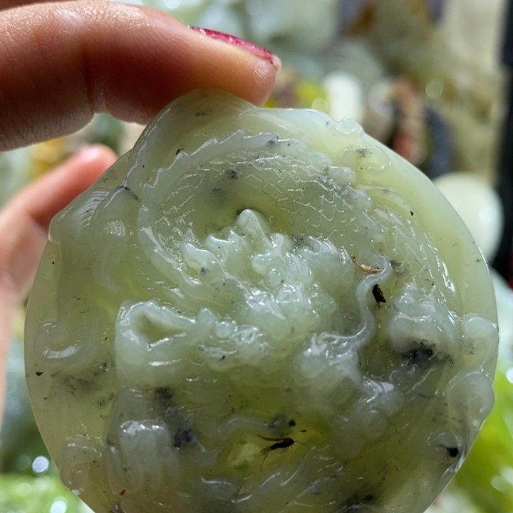 岫玉未镶嵌岫玉吊坠