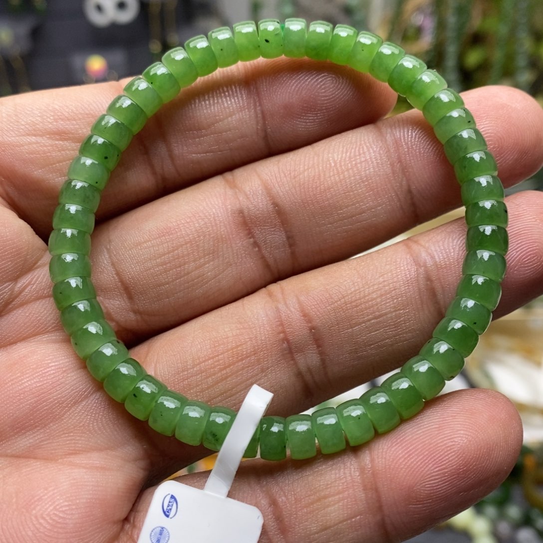 和田玉（碧玉）手链未镶嵌53