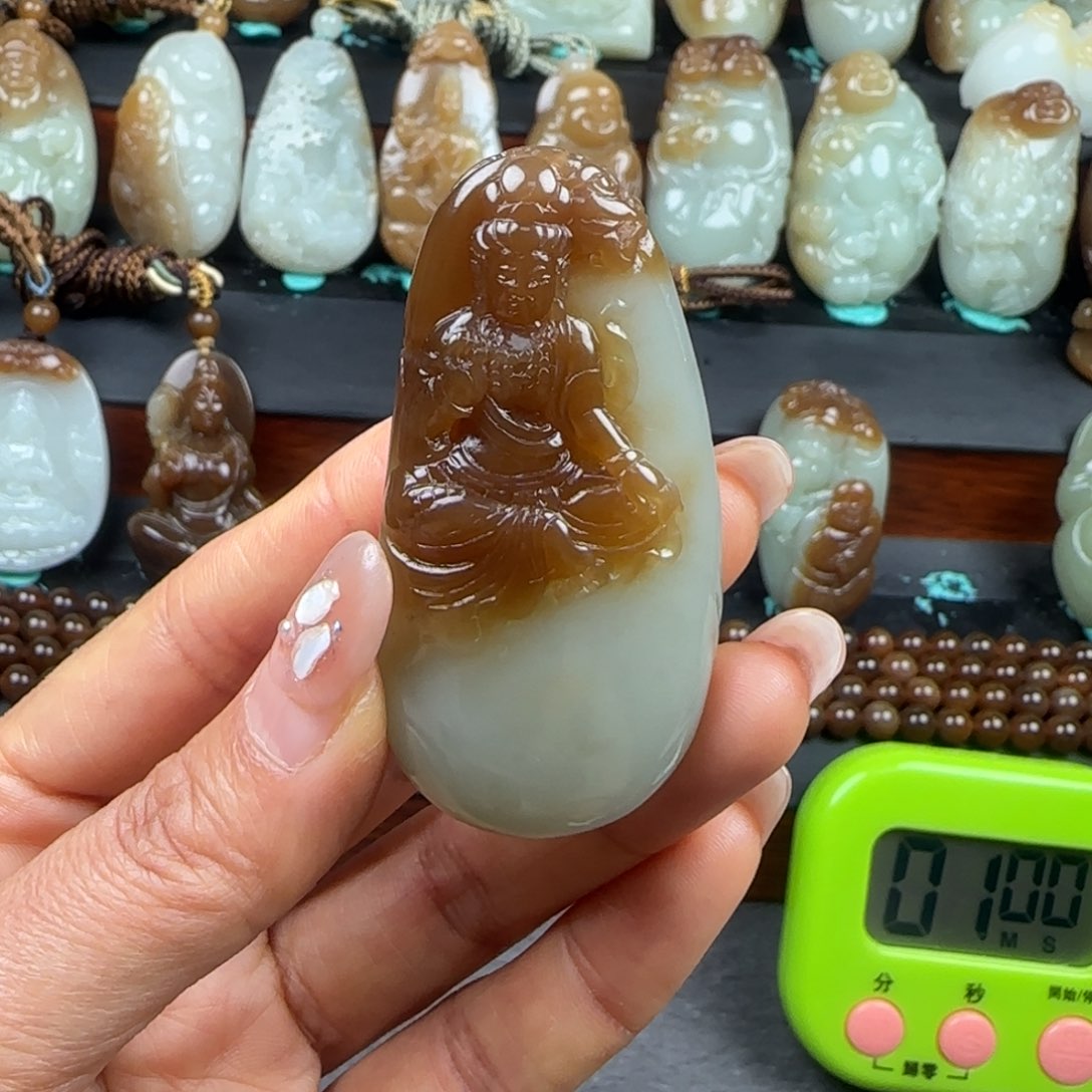 和田玉挂件未镶嵌你****ι