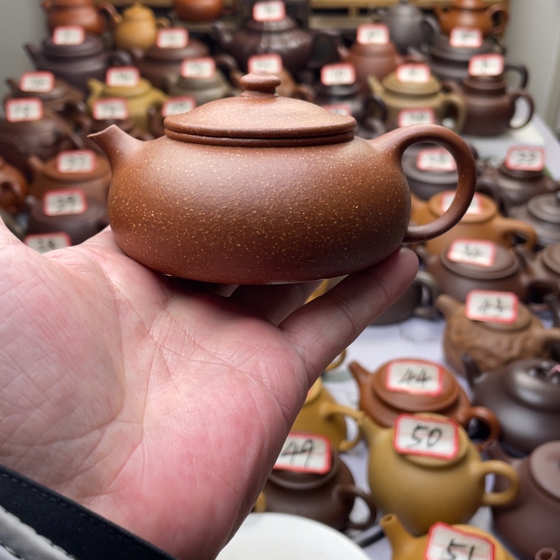 紫砂茶壶宜兴紫砂半手工